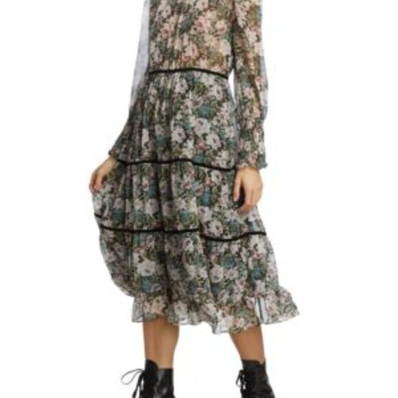 En Saison Floral Print Midi-Dress Size XS - Picture 14 of 14